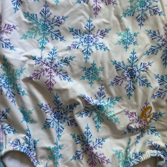 Snowflake Patterned Leotard-size 10 - Picture 2 of 5